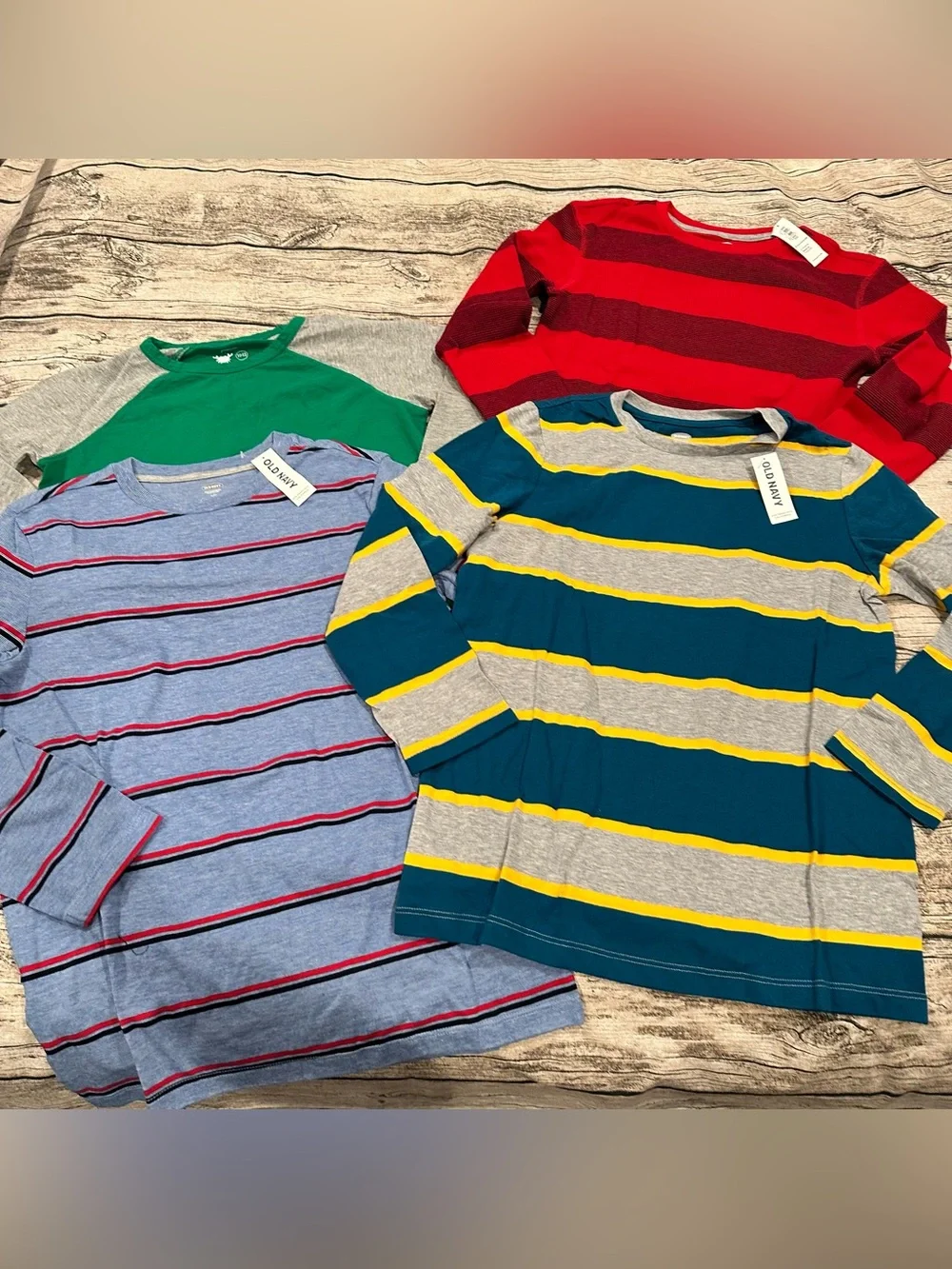 Lot of 3 NWT Old Navy Kids' Tees & 1 Primary Baseball Tee Size Large 10-12